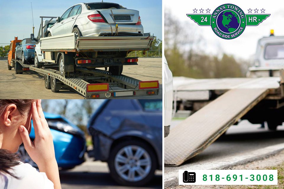 Using-Lake-Balboa-Towing-in-an-Emergency A collage of different types of vehicles on the road.