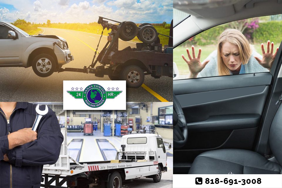 When-an-Emergency-Hits-Call-for-Lake-Balboa-Towing-Services A collage of different types of vehicles and people.